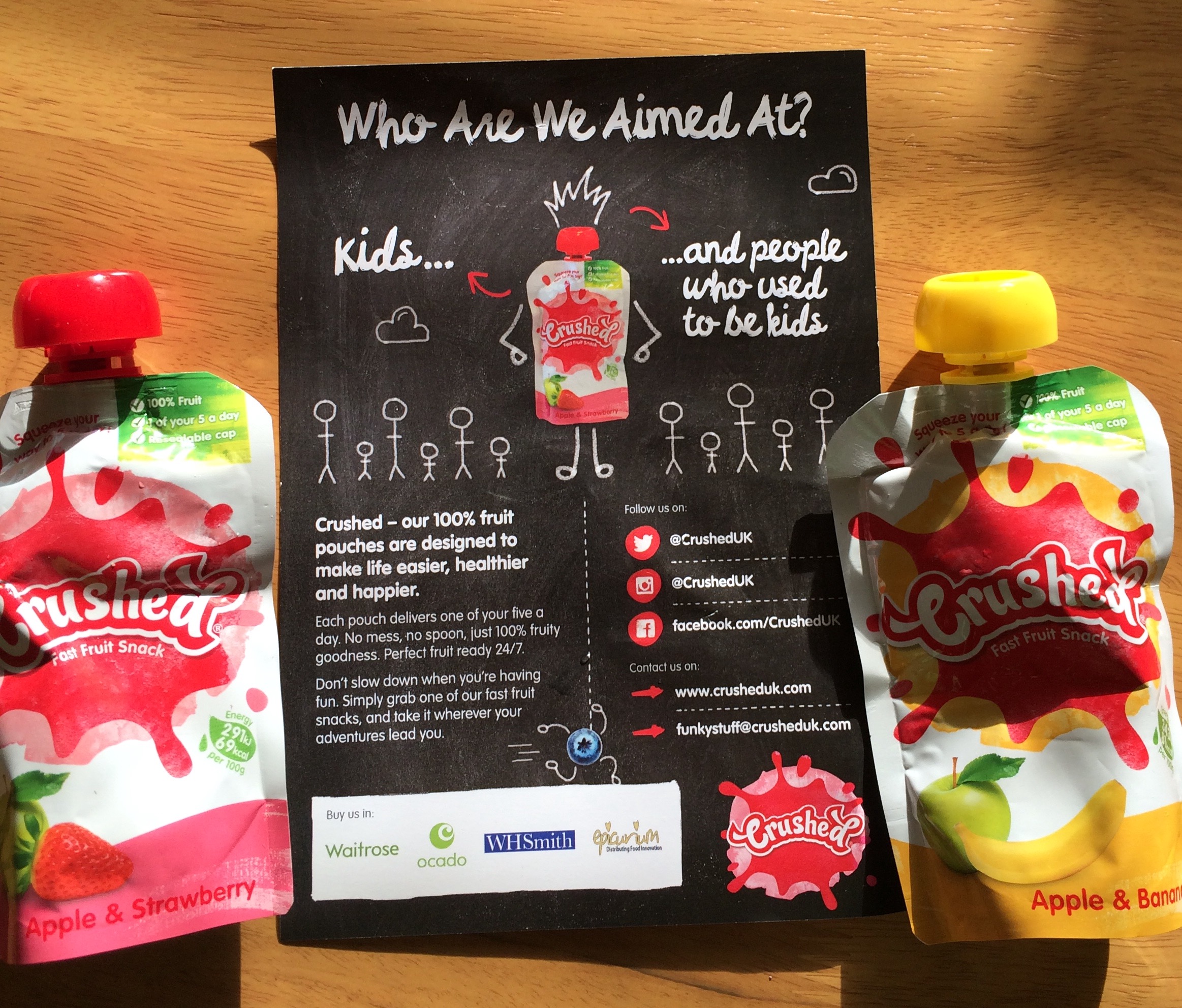 Crushed - 100% Fruit Pouches Crushed - 100% Fruit Pouches